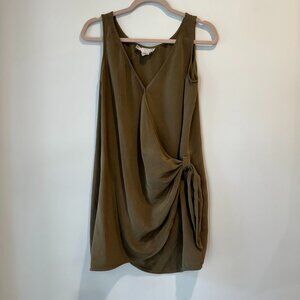 Vintage Episode by Carolyn Wright Freeman silk sleeveless wrap/tie dress